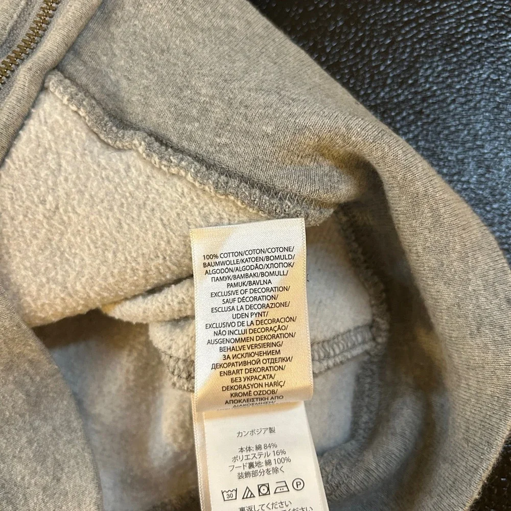 Polo Ralph Lauren‎ Full Zip Hoodie Sweatshirt Pony Logo Gray Youth Small (8)